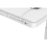 Töölaud ERGO 1-mootoriga 120x60xH72-121cm, valge Kontorimööbel ERGO