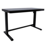 Töölaud ERGO 1-mootoriga 120x60xH72-121cm, must Kontorimööbel ERGO