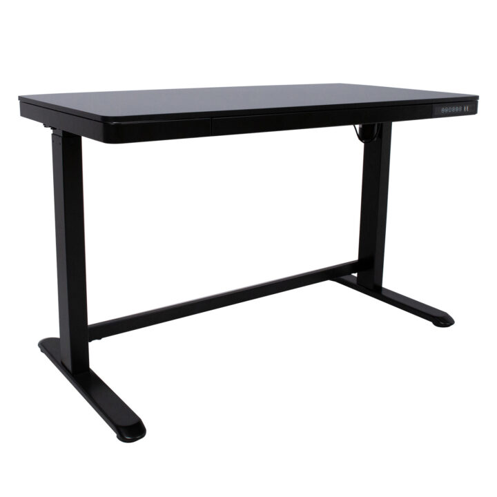 Töölaud ERGO 1-mootoriga 120x60xH72-121cm, must Kontorimööbel ERGO