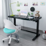 Töölaud ERGO 1-mootoriga 120x60xH72-121cm, must Kontorimööbel ERGO