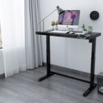 Töölaud ERGO 1-mootoriga 120x60xH72-121cm, must Kontorimööbel ERGO