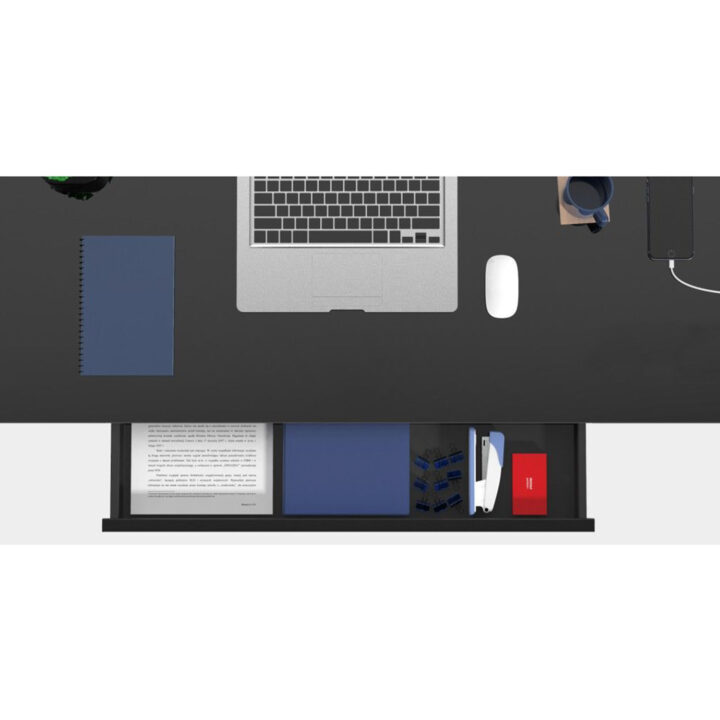 Töölaud ERGO 1-mootoriga 120x60xH72-121cm, must Kontorimööbel ERGO