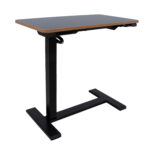 Töölaud ERGO 1-mootoriga 70x40xH65-103cm, must Kontorimööbel ERGO