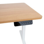 Töölaud ERGO 1-mootoriga 120x60xH73-121cm, tamm/valge Kontorimööbel ERGO