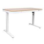 Töölaud ERGO 1-mootoriga 120x60xH72-121cm, tamm/valge Kontorimööbel ERGO