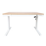 Töölaud ERGO 1-mootoriga 120x60xH72-121cm, tamm/valge Kontorimööbel ERGO