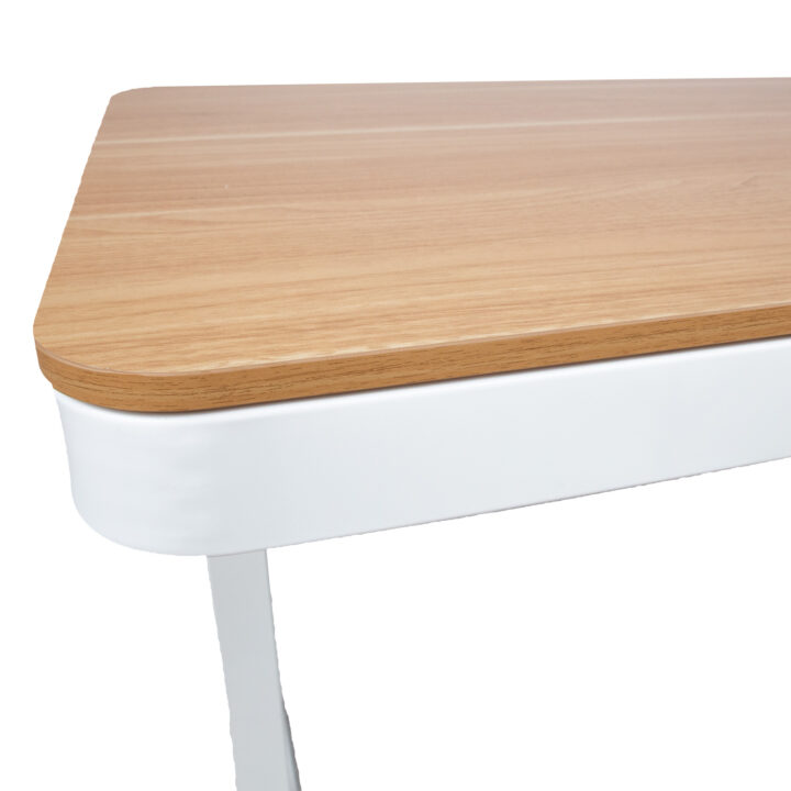 Töölaud ERGO 1-mootoriga 120x60xH72-121cm, tamm/valge Kontorimööbel ERGO