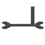 Töölaud ERGO ühe jalaga 70x40xH67,5-106cm, manuaalne, must Kontorimööbel ERGO