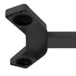 Töölaud ERGO ühe jalaga 70x40xH67,5-106cm, manuaalne, must Kontorimööbel ERGO