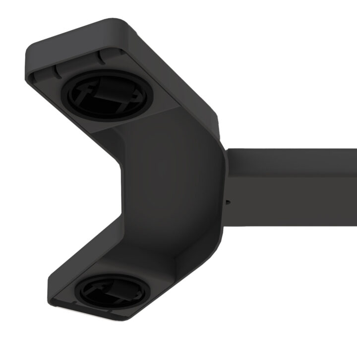 Töölaud ERGO ühe jalaga 70x40xH67,5-106cm, manuaalne, must Kontorimööbel ERGO