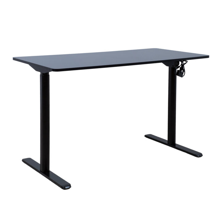 Töölaud ERGO LIGHT 1-mootoriga 120x60xH72,5-117,5cm, must Kontorimööbel ERGO
