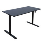 Töölaud ERGO LIGHT 1-mootoriga 120x60xH72,5-117,5cm, must Kontorimööbel ERGO