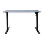 Töölaud ERGO LIGHT 1-mootoriga 120x60xH72,5-117,5cm, must Kontorimööbel ERGO