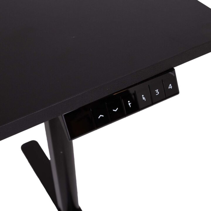 Töölaud ERGO LIGHT 1-mootoriga 120x60xH72,5-117,5cm, must Kontorimööbel ERGO