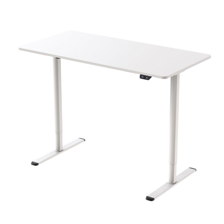 Töölaud ERGO LIGHT 1-mootoriga 120x60xH72,5-117,5cm, valge Kontorimööbel