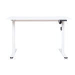 Töölaud ERGO LIGHT 1-mootoriga 120x60xH72,5-117,5cm, valge Kontorimööbel