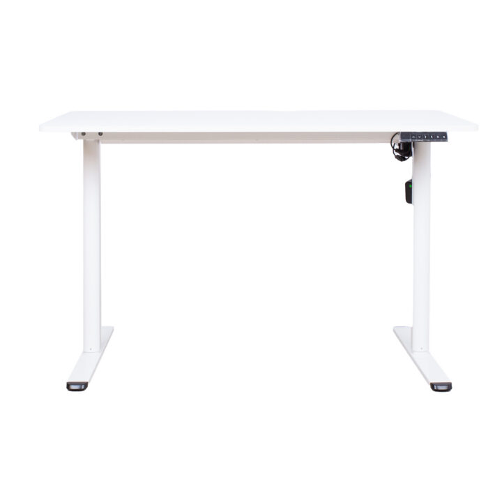 Töölaud ERGO LIGHT 1-mootoriga 120x60xH72,5-117,5cm, valge Kontorimööbel