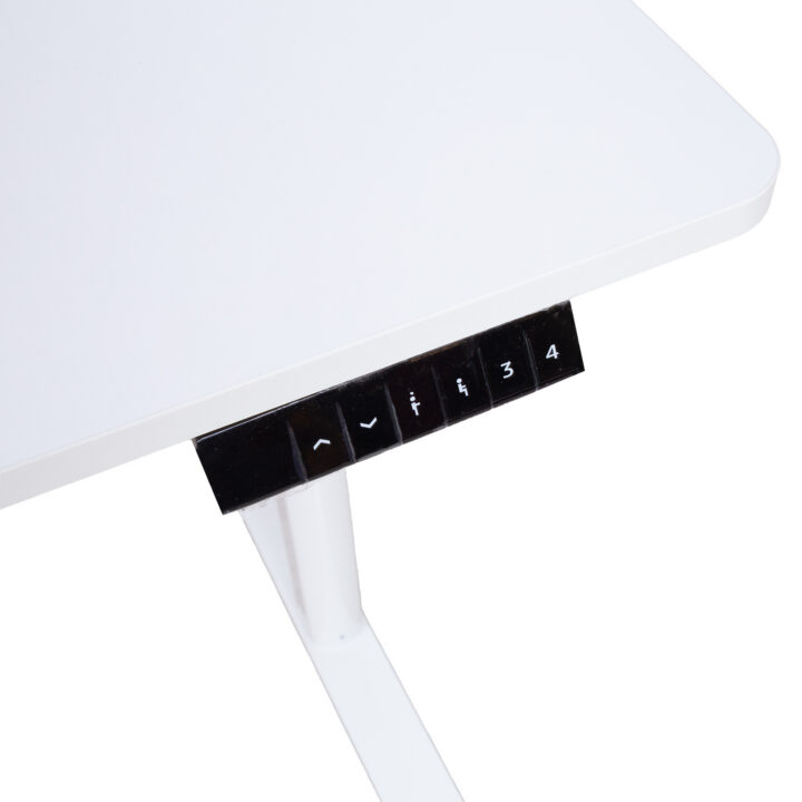 Töölaud ERGO LIGHT 1-mootoriga 120x60xH72,5-117,5cm, valge Kontorimööbel