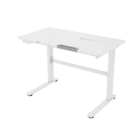 Laste töölaud ERGO KID 1-mootoriga 112x60xH56-80cm, valge Kontorimööbel