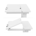 Laste töölaud ERGO KID 1-mootoriga 112x60xH56-80cm, valge Kontorimööbel