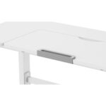 Laste töölaud ERGO KID 1-mootoriga 112x60xH56-80cm, valge Kontorimööbel