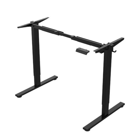 Lauajalg ERGO FIT 1-mootoriga, must Kontorimööbel