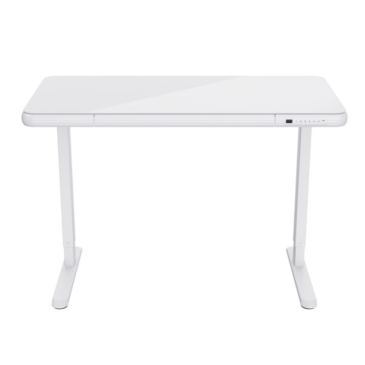 Töölaud ERGO FIT 1-mootoriga 122x62xH73,5-118cm, valge Kontorimööbel