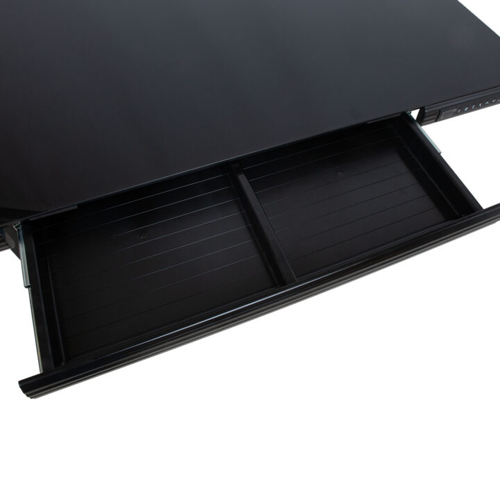 Töölaud ERGO FIT 1-mootoriga 122x62xH73,5-118cm, must Kontorimööbel