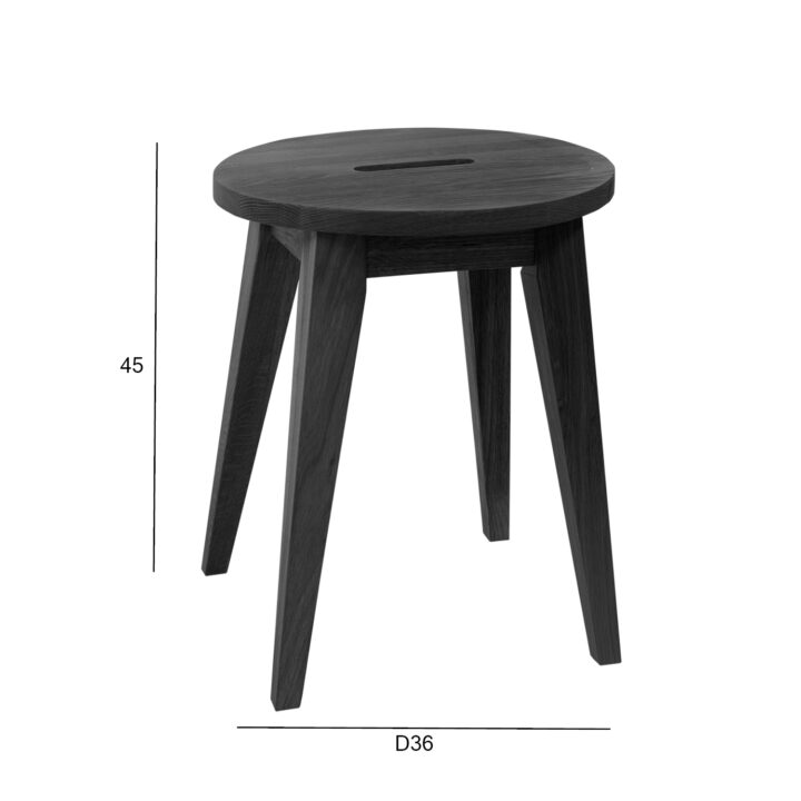 Taburet MONDEO D36xH45cm, must Söögilauatoolid, taburetid, pingid MONDEO