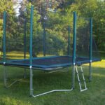 Batuut turvavõrguga 426x274cm, rohelise äärega Batuudid ja lisatarvikud Batuudid ja turvavõrgud