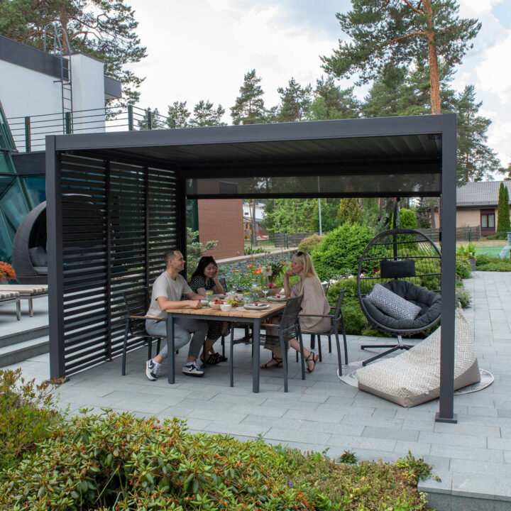 Varikatus MIRADOR-111 3x4m, tumehall Varikatused ja aiatelgid G07-100 Varikatused ja aiatelgid