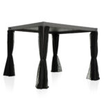 Textilene kardinad varikatusele MIRADOR-111 3x3m, must Varikatused ja aiatelgid G07-100 Varikatused ja aiatelgid