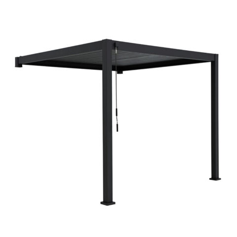 Varikatus MIRADOR-111 3x4m seinale paigaldatav, tumehall Varikatused ja aiatelgid HORECA