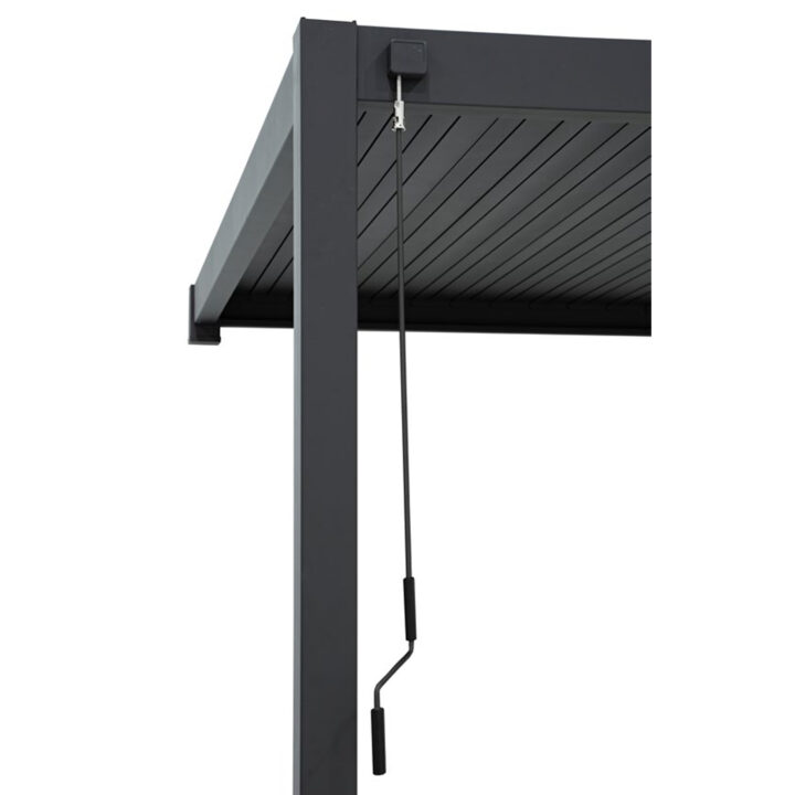 Varikatus MIRADOR-111 3x4m seinale paigaldatav, tumehall Varikatused ja aiatelgid HORECA