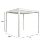 Varikatus MIRADOR-111 3x4m, valge Varikatused ja aiatelgid HORECA Varikatus MIRADOR-111 3x4m, valge Varikatused ja aiatelgid HORECA
