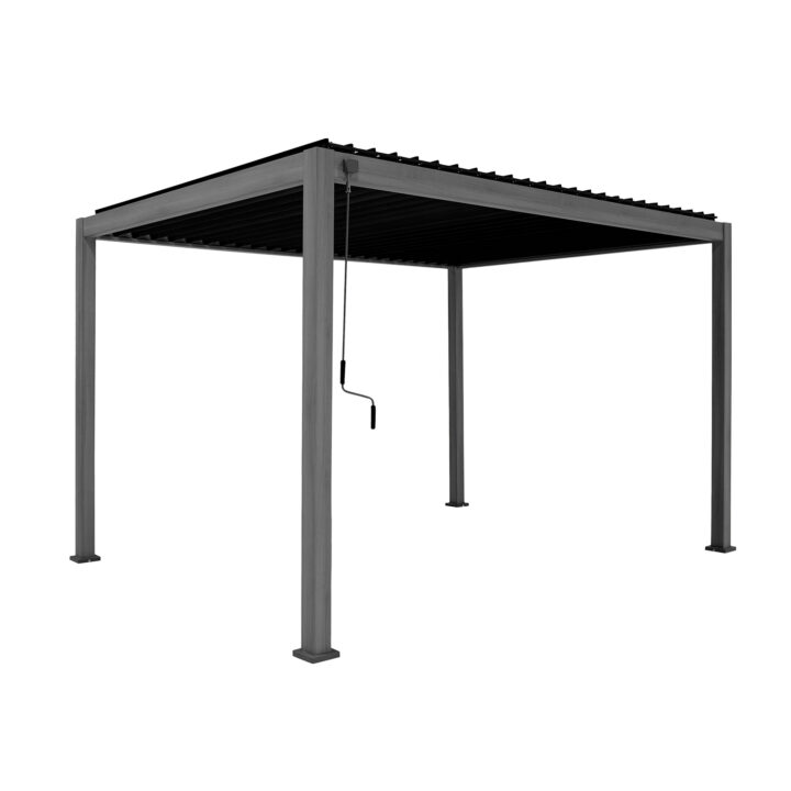 Varikatus MIRADOR-111 3x4m, mustjaspruun puidudekoor Varikatused ja aiatelgid HORECA