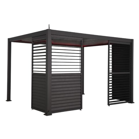 Reguleeritav lamellsein varikatusele MIRADOR-111 4m, tumehall Varikatused ja aiatelgid HORECA