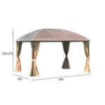 Varikatus SUNSET 3x4xH2/2,7m, beež/pruun Varikatused ja aiatelgid Garden
