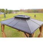 Varikatus SUNSET 3x4xH2/2,7m, pruun/beež Varikatused ja aiatelgid Garden