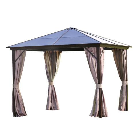 Varikatus SUNSET 3x3xH2,67m, pruun/taupe Varikatused ja aiatelgid Garden