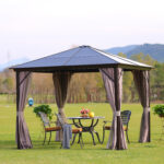 Varikatus SUNSET 3x3xH2,67m, pruun/taupe Varikatused ja aiatelgid Garden