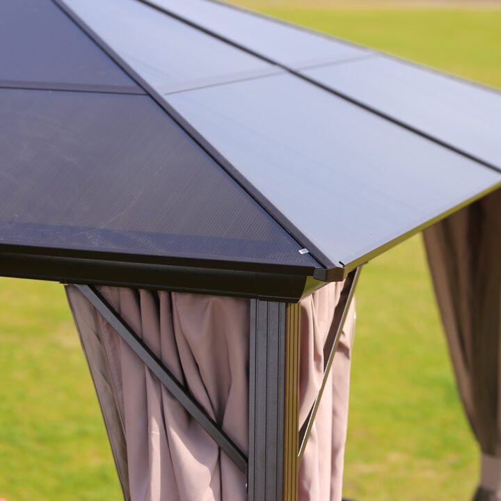 Varikatus SUNSET 3x3xH2,67m, pruun/taupe Varikatused ja aiatelgid Garden