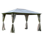 Varikatus SUNSET 3x4xH2/2,7m, taupe/pruun Varikatused ja aiatelgid Garden
