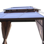 Varikatus SUNSET 3x4xH2/2,7m, pruun/taupe Varikatused ja aiatelgid G07-100 Varikatused ja aiatelgid