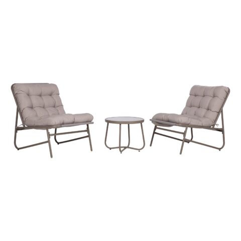 Aiamööblikomplekt JIVE laud ja 2 tooli, taupe Rõdukomplektid