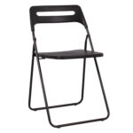 Klapptool PIKNIK, 42,5x41xH77cm, must/plastik, teras Klapptoolid Klapptoolid