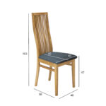 Tool RETRO 46x56xH103cm, hall Söögilauatoolid, taburetid, pingid KAM22 Söögituppa jõuludeks