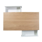 Diivanilaud HELENA WHITE 120x60xH40cm, MDF naturaalne/valge Diivanilauad ja abilauad Diivanilauad ja abilauad