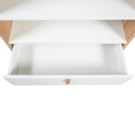 Riiul HELENA WHITE 80x40xH140cm, MDF naturaalne/valge Elutoamööbel Elutuppa jõuludeks