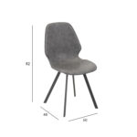Tool HELENA 46,5x53xH87cm, hall Söögilauatoolid, taburetid, pingid H02-300 Söögilauatoolid, taburetid, pin